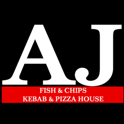AJ Fish, Kebabs & Pizzas logo.